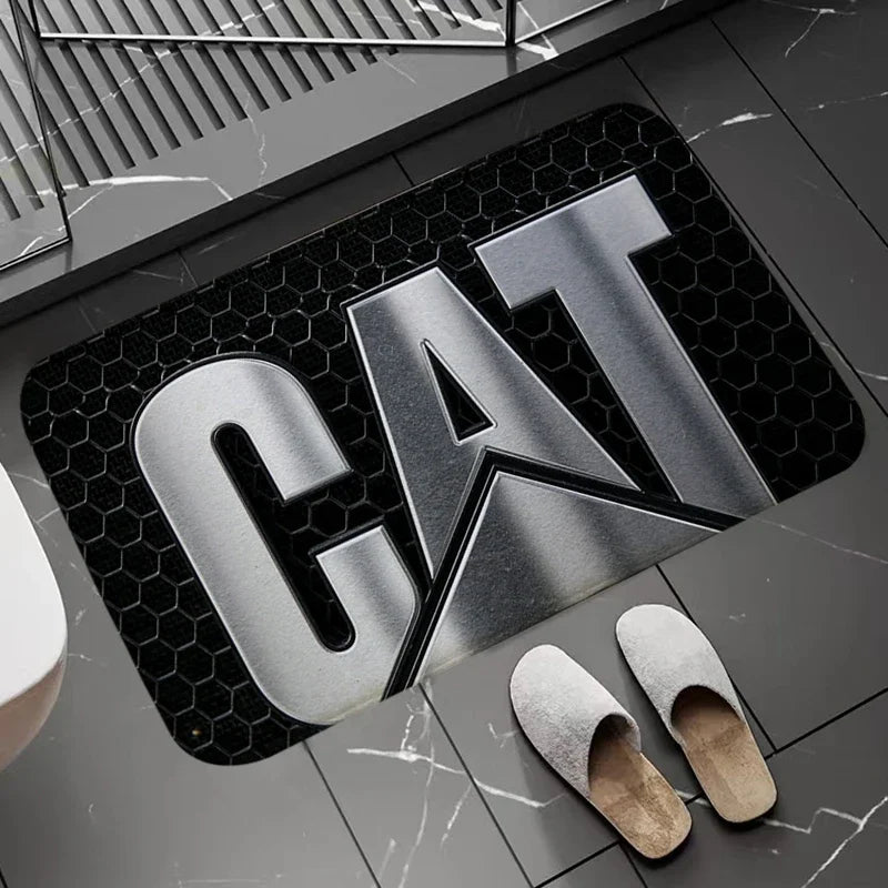 GAT Bath Mats Caterpillar Welcome Large Entrance Doormat Flannel Floor Door Mat Rug Linving Room Kitchen Long Corridor Carpet