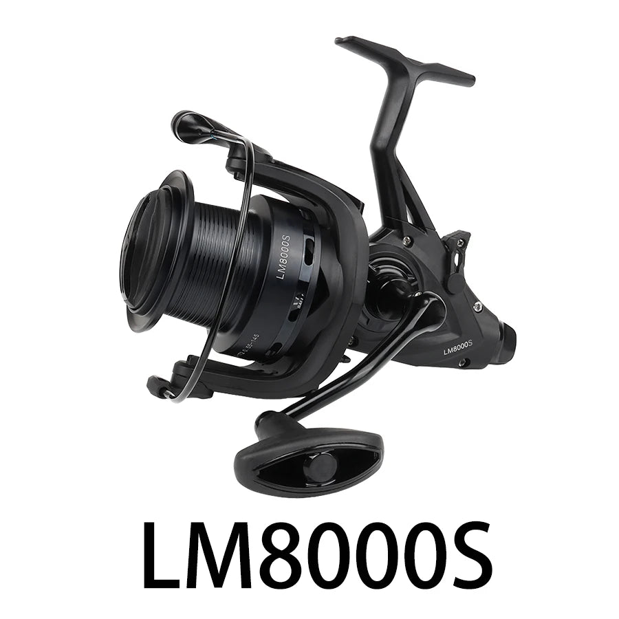 W.P.E LM 8000/8000S Carp Fishing Reel 7+1 Ball Bearings 4.9:1 Gear Ratio Carp Fishing Spinning Reel Fishing Wheel Fishing Tackle