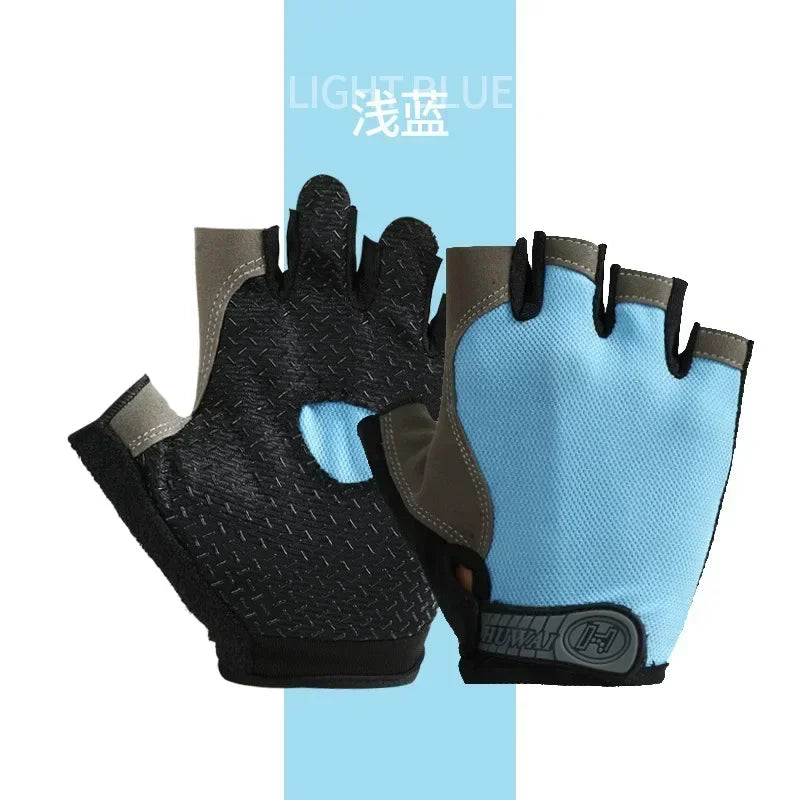 Gym Gloves Fitness Training Fingerless Men Women Bodybuilding Exercise Sports Gloves for Cycling Bicycle Anti Slip Breathable