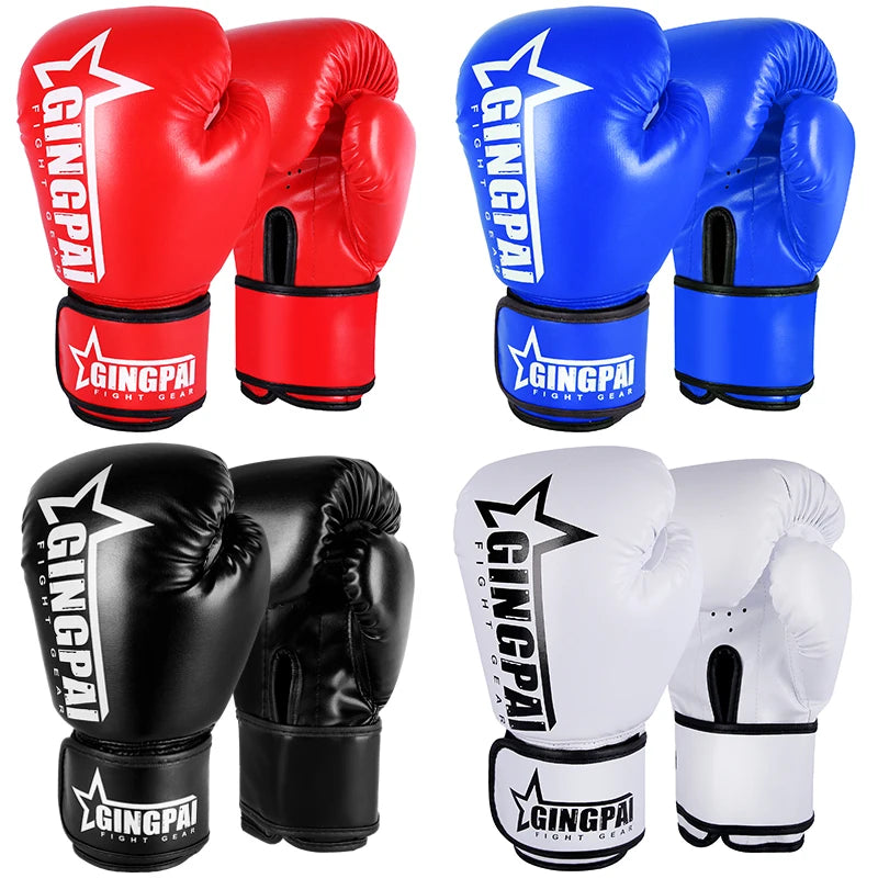 Boxing Gloves for Men Women PU Karate Muay Thai Guantes De Boxeo Free Fight MMA Sanda Training Adults Kids Equipment