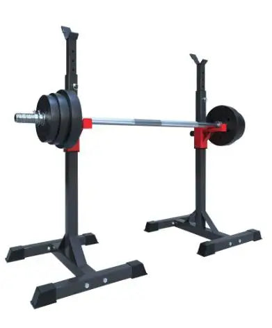 Wholesale Home Gym Fitness Equipment Bench Press Stand Adjustable Barbell Squat  Rack  Stand with Weight Plate Storage Bar