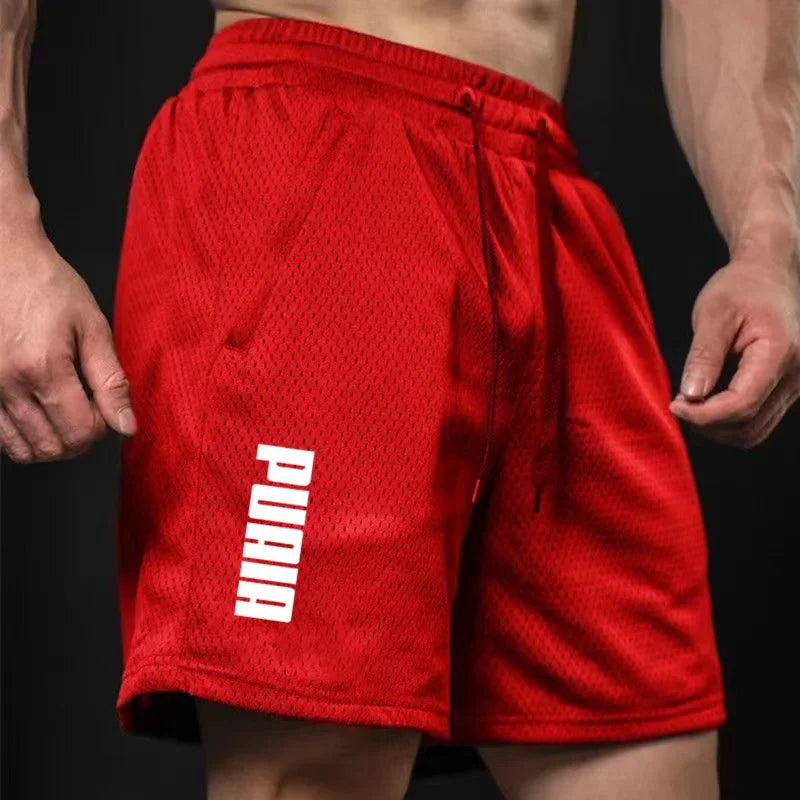 2024 Summer New Sports Fitness Shorts Men's Basketball Game Training Running Casual Loose Quick-Drying Five-Point Pants