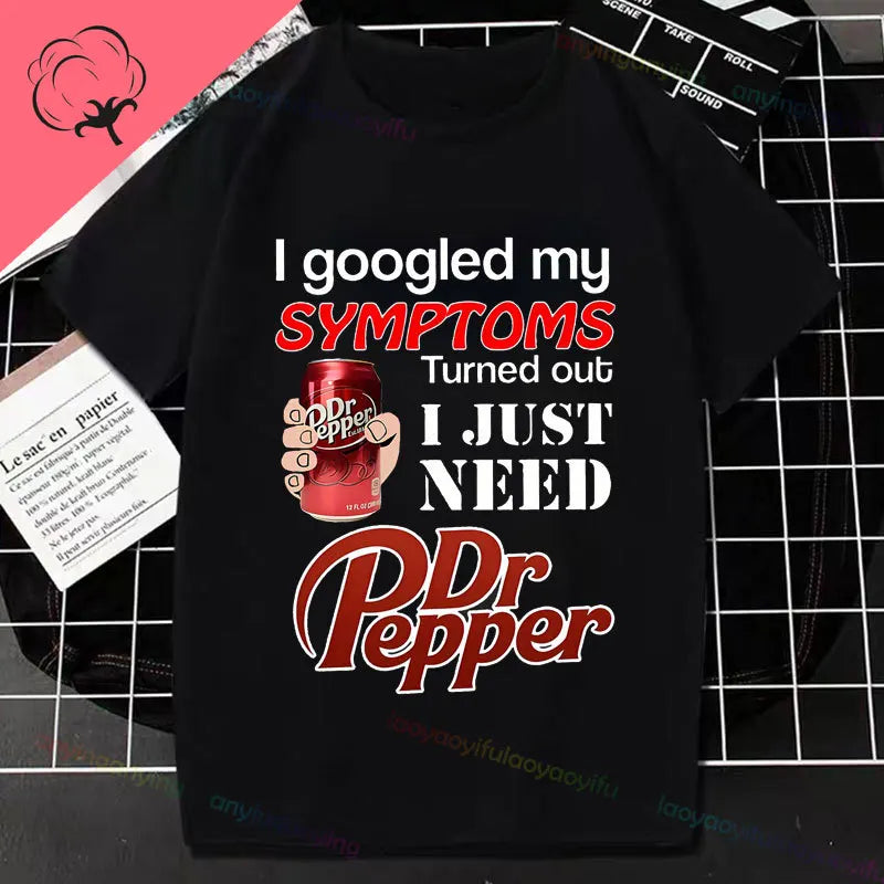 Half Human Half Dr Pepper- Diet Dr Pepper Women's Fashion TShirt Pure Cotton Pure Humor Style All Season Essential T-shirt