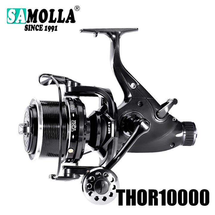 New Carp Fishing Reel Spinning Reels Max Double Drag 27kg 12+1BB Carretilha De Pesca Accesorios Mar Peche En Mer Salt/Freshwater