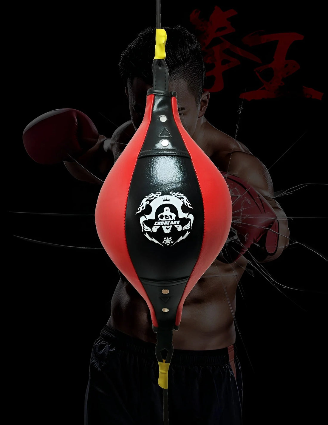 Quality PU Leather Boxing Punching Bag Pear Inflatable Speed Double End Training Reflex Ball Hangings Swivel Exercise Fitness