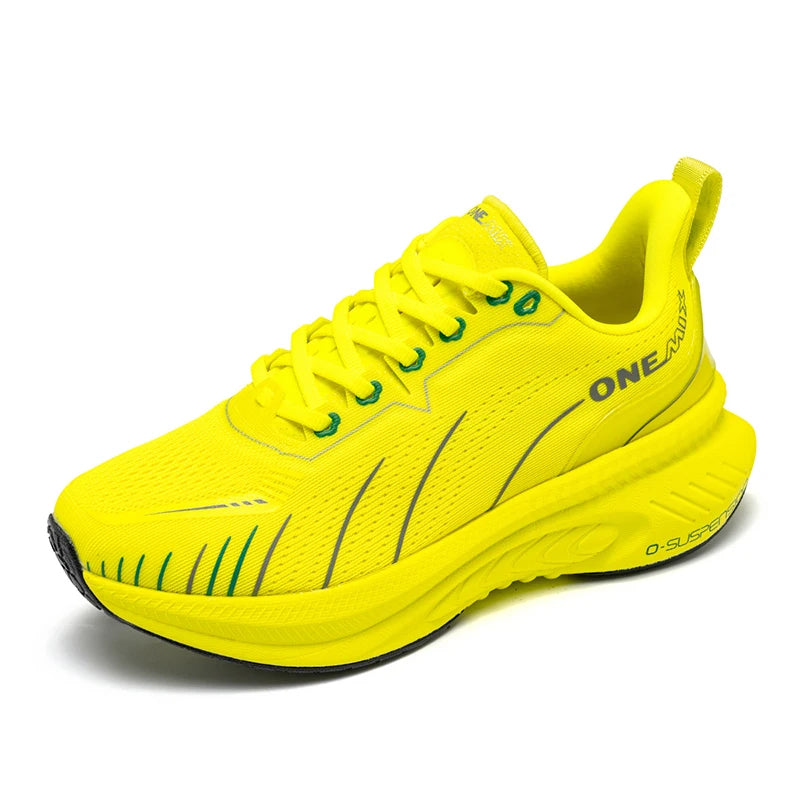 ONEMIX New Cushioning Running Shoes For Men Suitable Heavy Runners Lace Up Sports Women Non-slip Outdoor Athletic Male Sneakers