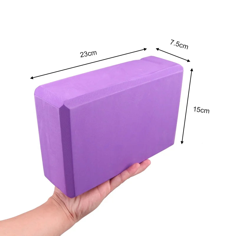 2PCS EVA Gym Blocks Foam Brick Training Exercise Fitness Equipment Dance Yoga Auxiliary Tool Stretching Body Shaping Yoga Blocks