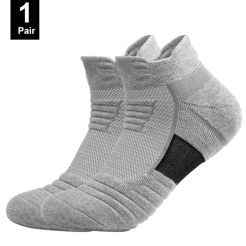 1/3 Pairs Anti-slip Football Socks Men Cotton Sock Short Long Tube Soccer Basketball Sport Socks Breathable Deodorous Sock 39-45