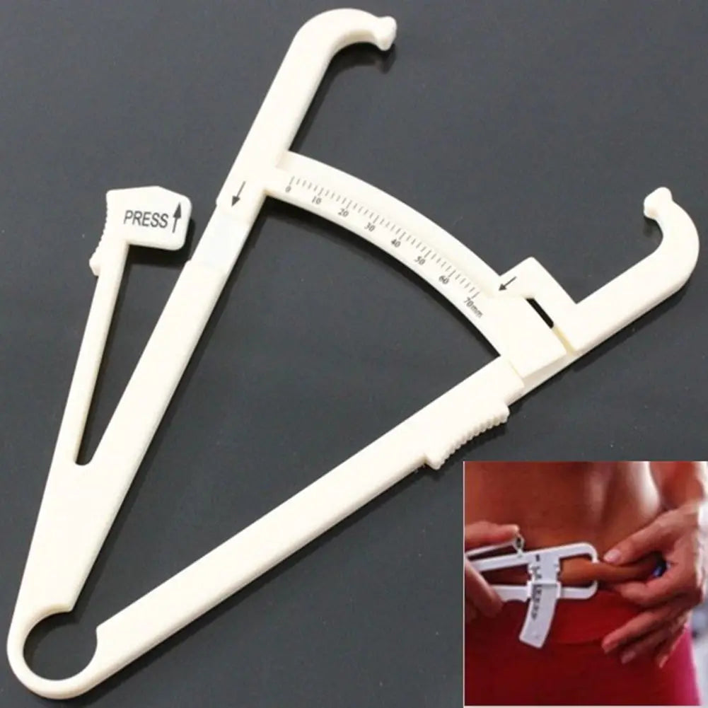 1Pcs Crossfit Body Fat Loss Tester Calculator Fitness Caliper Clip Measurement Slim Skin Fold Body Fat Chart Gym Equipment