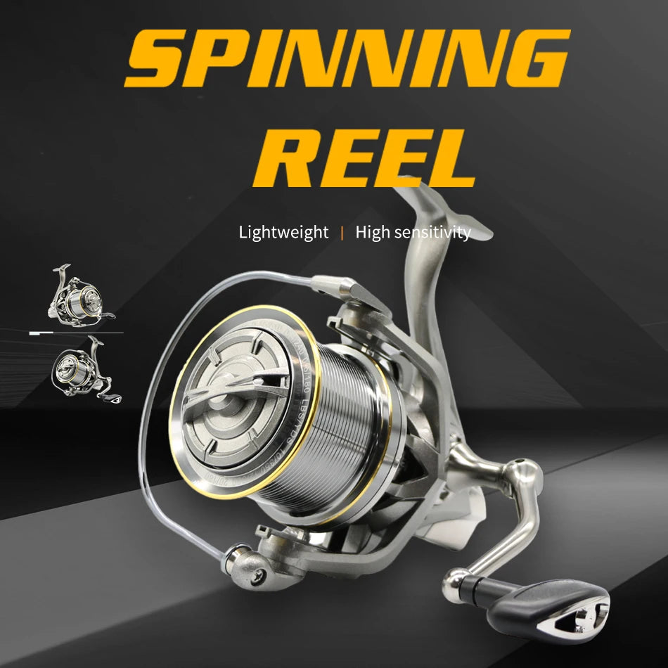 NGK Long Shot Jigging Spinning Reel 8000/9000/10000/12000/14000 Series 17+1B Surf Fishing Reels 55lb Max Drag Saltwater Big Reel