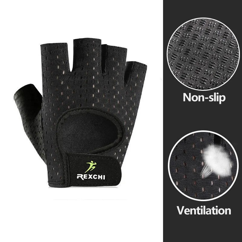 Gym Gloves Fitness Weight Lifting Gloves Body Building Training Sports Gloves Workout Half Finger Hand Protector for Women Men