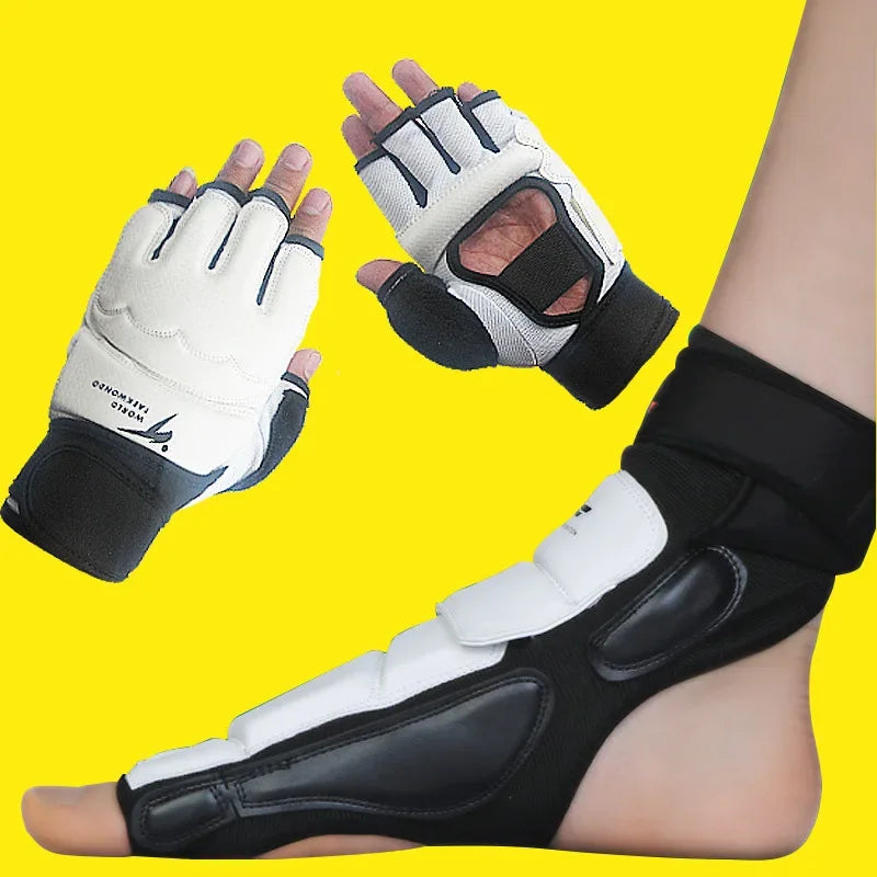 Taekwondo protection Sanda Training Taekwondo Handguard and Banket Match Protective Gear Foot Protector WTF Kickboxing Equipment