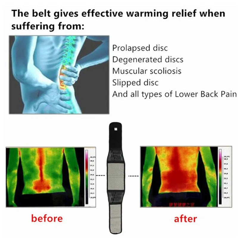 Adjustable Neoprene Double Pull Lumbar Support Lower Back Belt Brace Pain Relief Band Gym Fitness Belt For Waist Protection