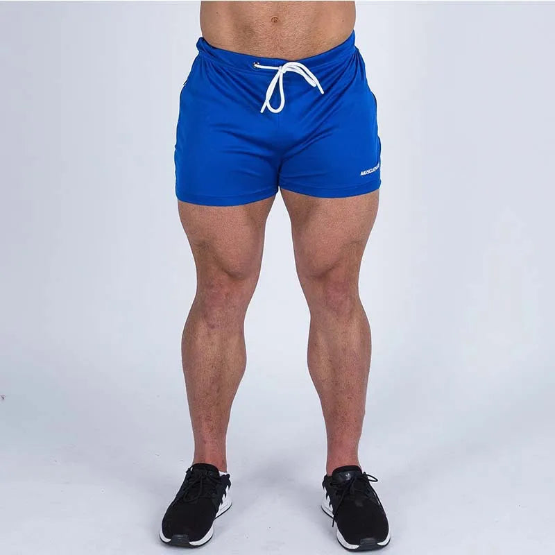 Men's Shorts Mesh Quick Dry Elastic Waist Zipper Pockets Summer Workout Running Gym Sports Casual Beach