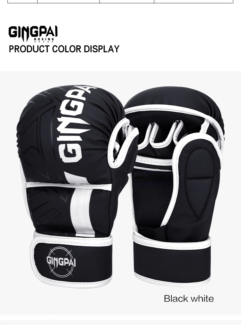 Professional MMA Boxing Gloves Half Finger Sandbag Karate Muay Thai Training Gloves PU Adult Kids Thickened Boxing Equipment