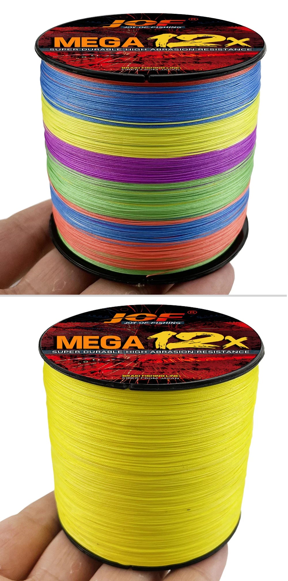 JOF Braided Fishing Line 8 Strand 12 Strand 500M Multifilamento Carp 100% PE Fly Sea Saltwater Weave Extreme Strong Pesca Japan