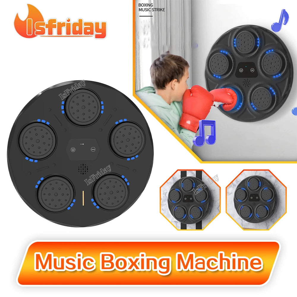 Children's Smart Music Boxing Machine, Fitness Trainer, Electronic Wall Target, Hanging Sanda Sandbag, Kid's Daily Training