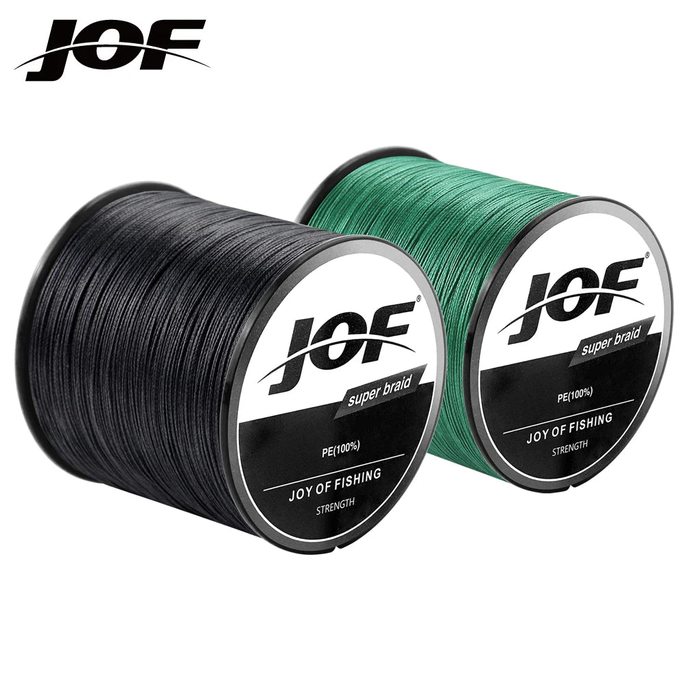 JOF 4 Strands Braided Fishing Line 300M Multifilament Carp Fishing Multifunction PE Fishing Line for 10-82LB Pesca