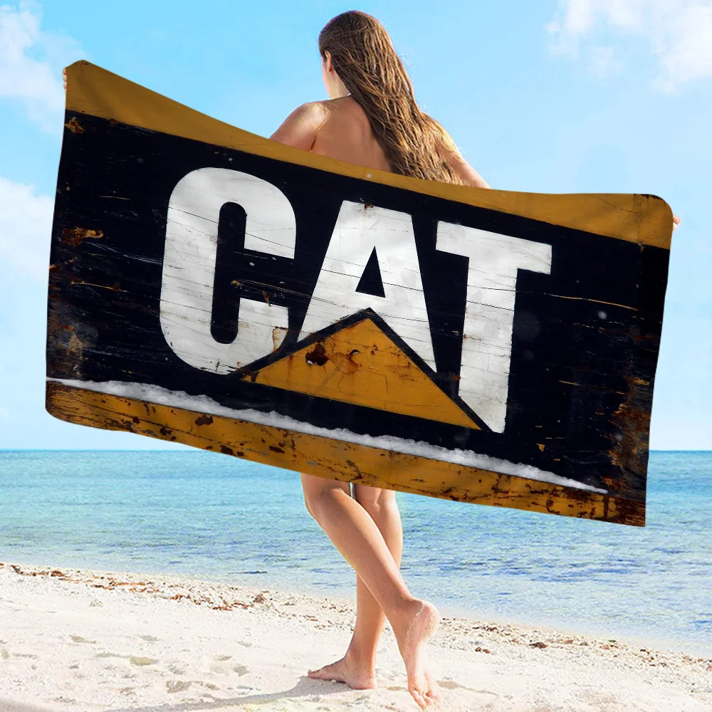 Cat C-Caterpillar Beach Towel Colorful Bath Towels for Girl Microfiber Quick Dry Custom Sand Free Beach Yoga Spa Gym Pool