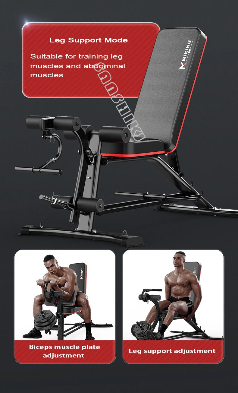 New Upgraded Multi-function Weightlifting Bench, Home Abdominal Waist Fitness Bench, Dumbbell Training Auxiliary Stool