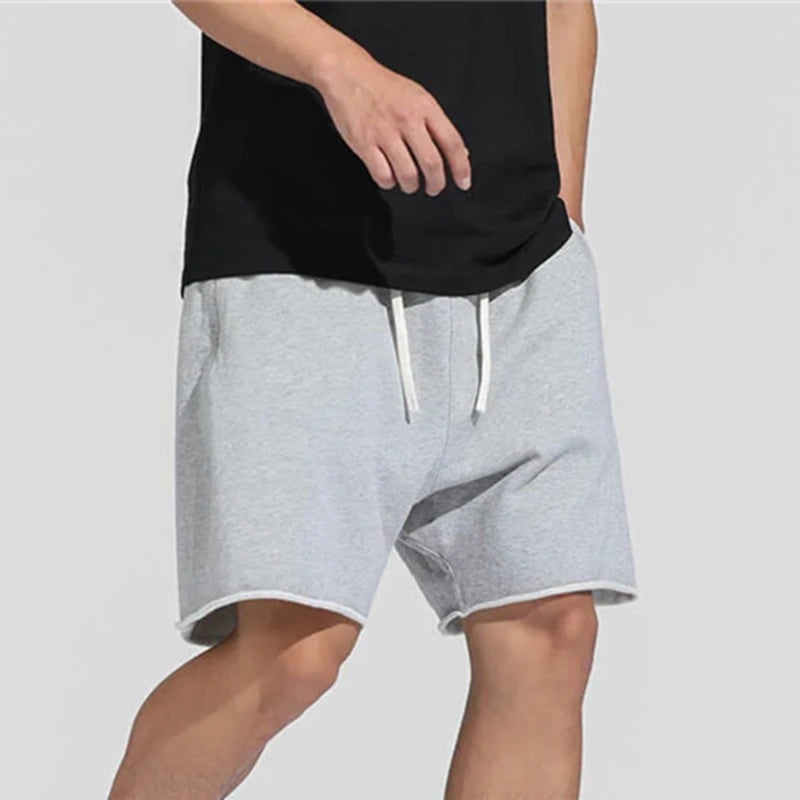 Men's Straight Leg Fitness Sports 5 Minutes Pants Mid-Waist Loose Fashion Basketball Shorts Running Casual Pants