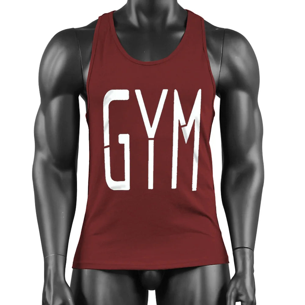 New Gym Sleeveless Clothing Men Bodybuilding and Fitness Tank Top Vest Sportswear Undershirt muscle workout Singlets Gym shirt