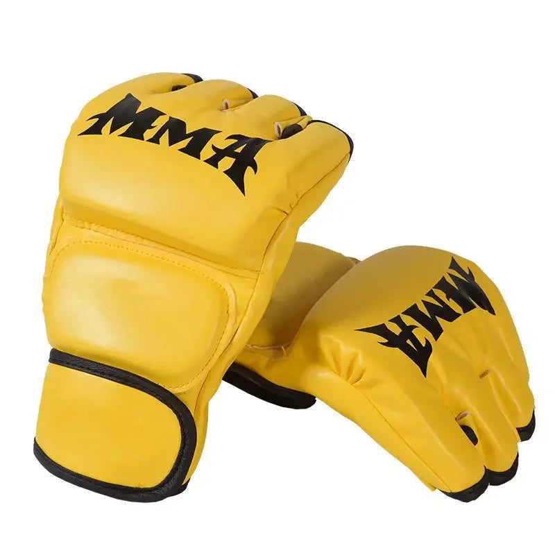 2024 Adult Professional Boxing Gloves Combat Sandbag Training Boxing Gloves Sanda Muay Thai MMA Kickboxing Half Finger Glove