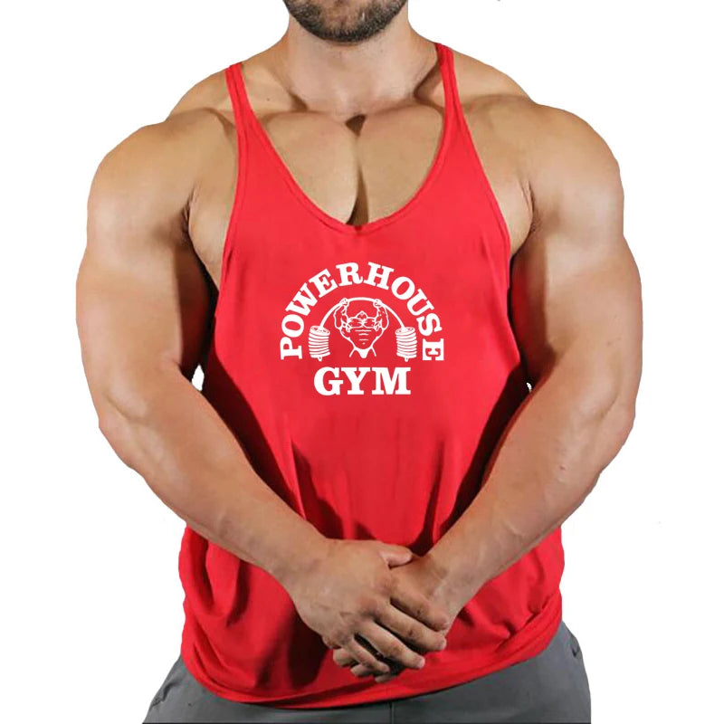 New Gym Tank Top Summer Brand Cotton Sleeveless Shirt Casual Fashion Fitness Stringer Tank Top Men bodybuilding Clothing M-XXL