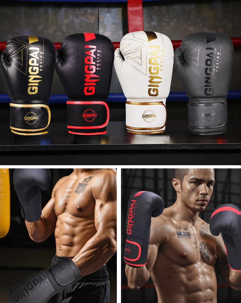 Professional 6/8/10/12/14oz Boxing Gloves PU Muay Thai MMA Profession Kickboxing Adults Sandbag Training Gloves Equipment