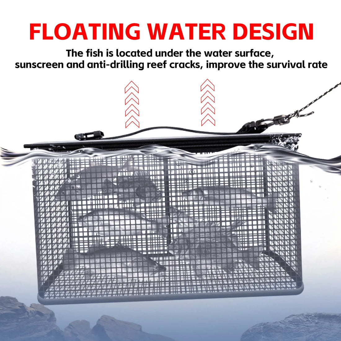 Sougayilang Fishing Net Tackle Cage Folding Crayfish Catcher Casting Fish Network Crab Crayfish Shrimp Smelt Eels Traps Fishing