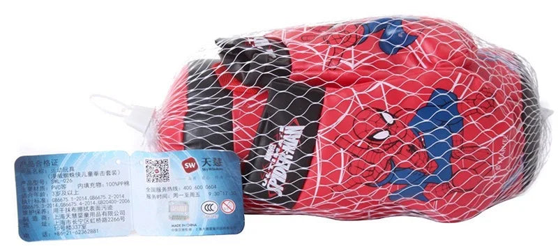 New Anime Marvel Spider Man Children's Toy Gloves, Children's Boxing Gloves Set, Cartoon Printed Boy and Girl Birthday Gifts