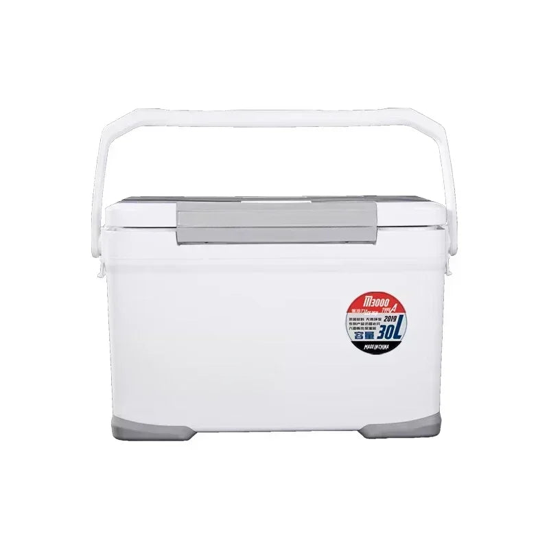 22L Fishing Cooler Box dual lid insulated ice chest sea angling tackle storage