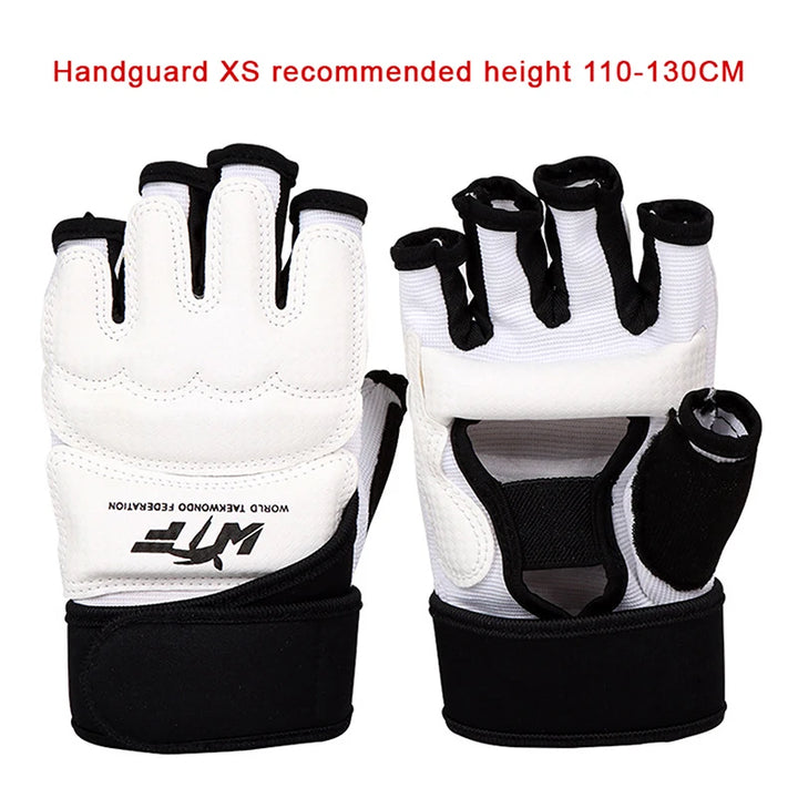 Taekwondo Leather Gloves Sparring Karate Ankle Protector Guard Gear Boxing Martial Arts Hand Guard