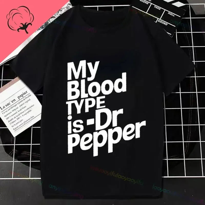 Half Human Half Dr Pepper- Diet Dr Pepper Women's Fashion TShirt Pure Cotton Pure Humor Style All Season Essential T-shirt