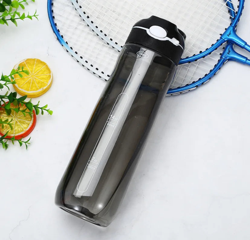 750ml/1000ml Tritan Material Water Bottle With Straw Eco-Friendly Durable Gym Fitness Outdoor Sport Shaker Drink Bottle