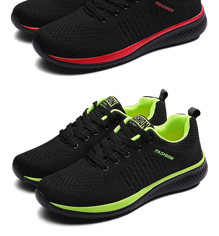 Men Running Walking Knit Shoes Fashion Casual Men Sneakers Breathable Sport Athletic Gym Lightweight Running Shoes