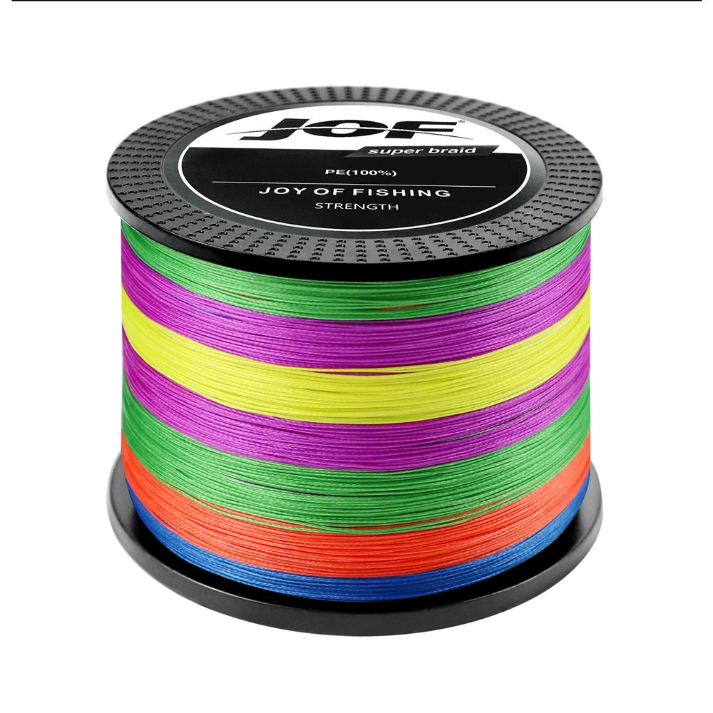 JOF 4 Strands Braided Fishing Line 300M Multifilament Carp Fishing Multifunction PE Fishing Line for 10-82LB Pesca