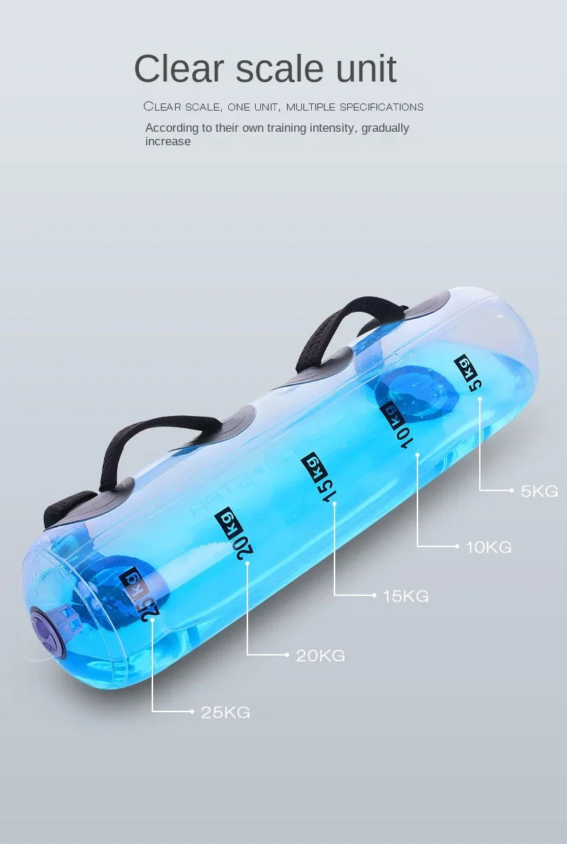 Weight-bearing Water Bag Exercise Home Gym Weightlifting Core Strength Training Bodybuilding Exercise Portable Sports Tool