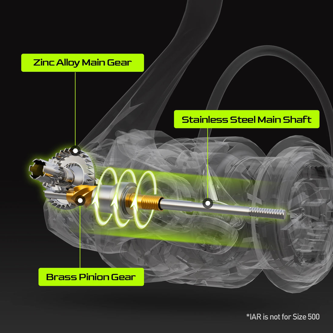 HANDING M1 Spinning Reel 12kg Max Drag Graphite Reel, 9 + 1 Ball Bearings, 5.2:1 Gear Ratio Fishing Reel for Perch Bass and Pike