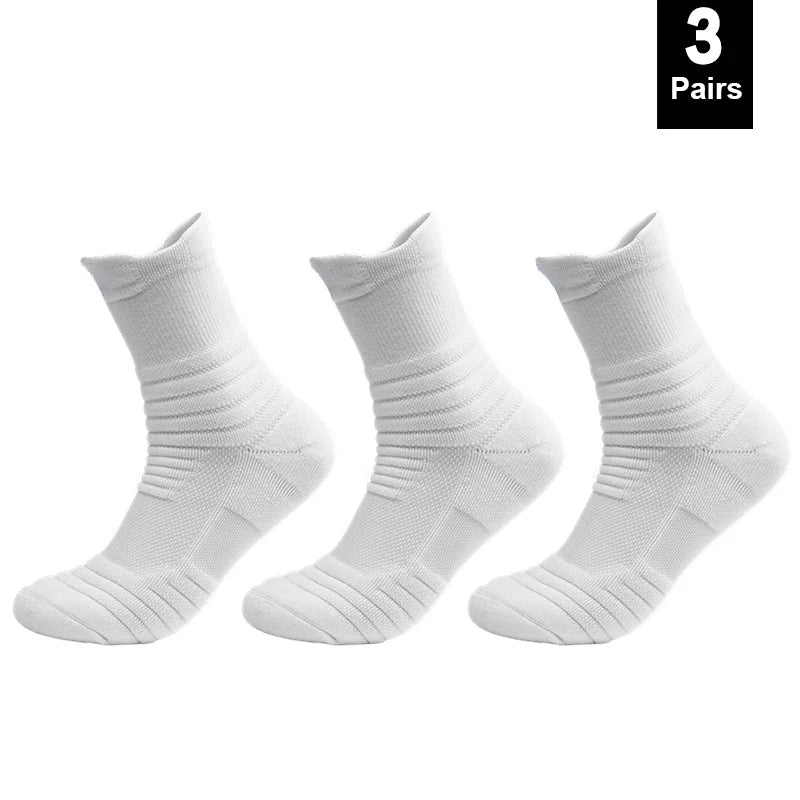 1/3 Pairs Anti-slip Football Socks Men Cotton Sock Short Long Tube Soccer Basketball Sport Socks Breathable Deodorous Sock 39-45