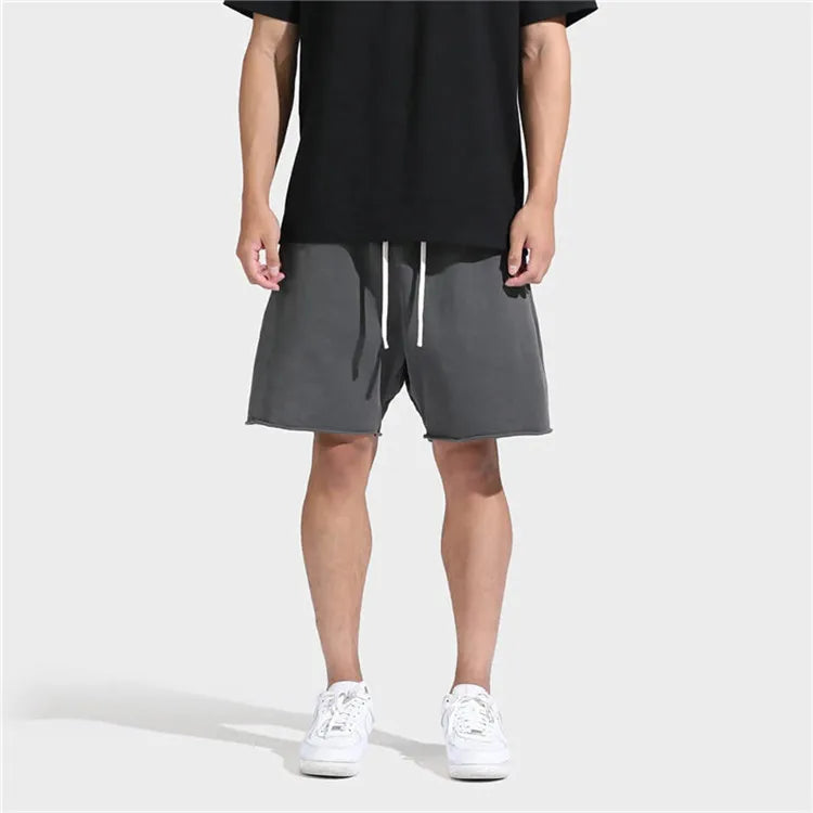 Men's Straight Leg Fitness Sports 5 Minutes Pants Mid-Waist Loose Fashion Basketball Shorts Running Casual Pants