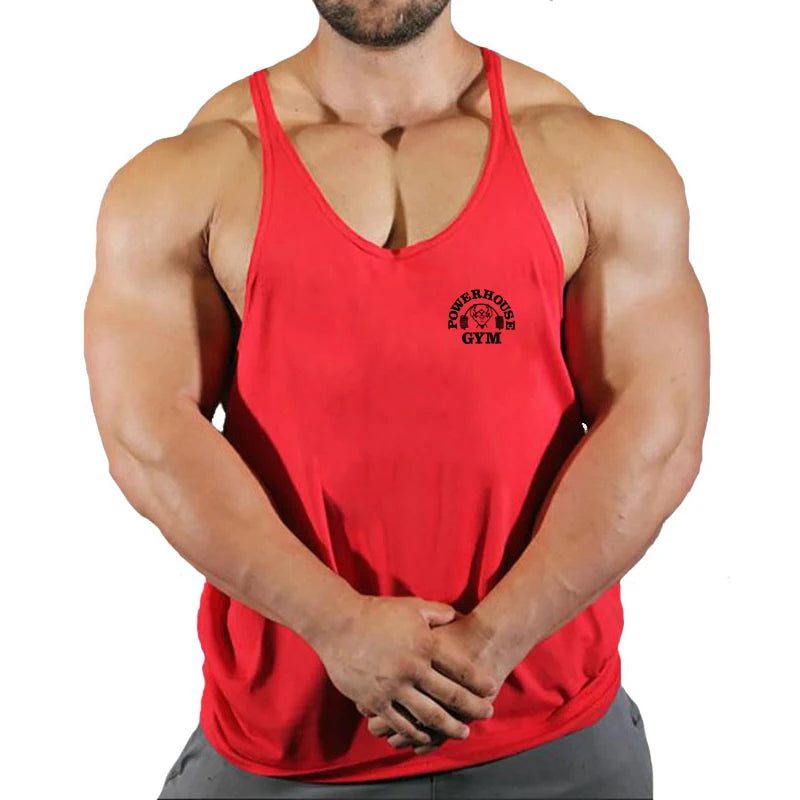 New Gym Tank Top Summer Brand Cotton Sleeveless Shirt Casual Fashion Fitness Stringer Tank Top Men bodybuilding Clothing M-XXL