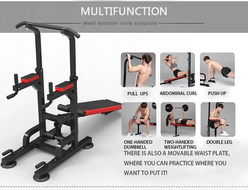 Multi Functional Single Parallel Bars Household Steel Pull Up Bar Height Adjustable Indoor Horizontal Bar Fitness Equipment