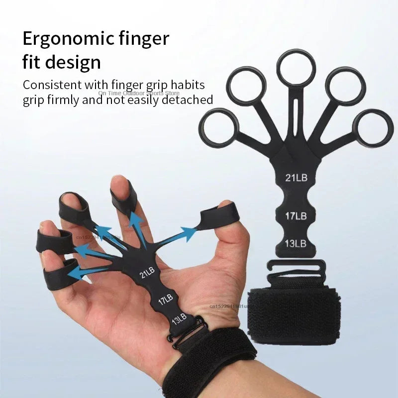 Hand Grip Strengthener Physical Tools Guitar Finger Trainer Training and Exercise Gym 6th Level Resistance Gripster Expander