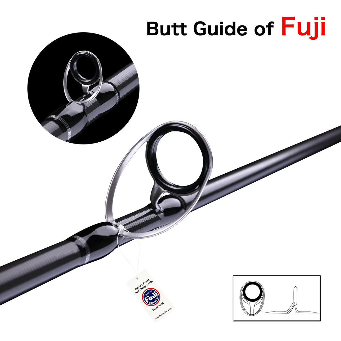 BIUTIFU Spinning Casting Fuji Fishing Rods 1.98/2.1/2.4/2.7/3.0/3.3m T800 Carbon 2Tip ML/M/MH/H Lure 5-80g Baitcasting Fast Pole