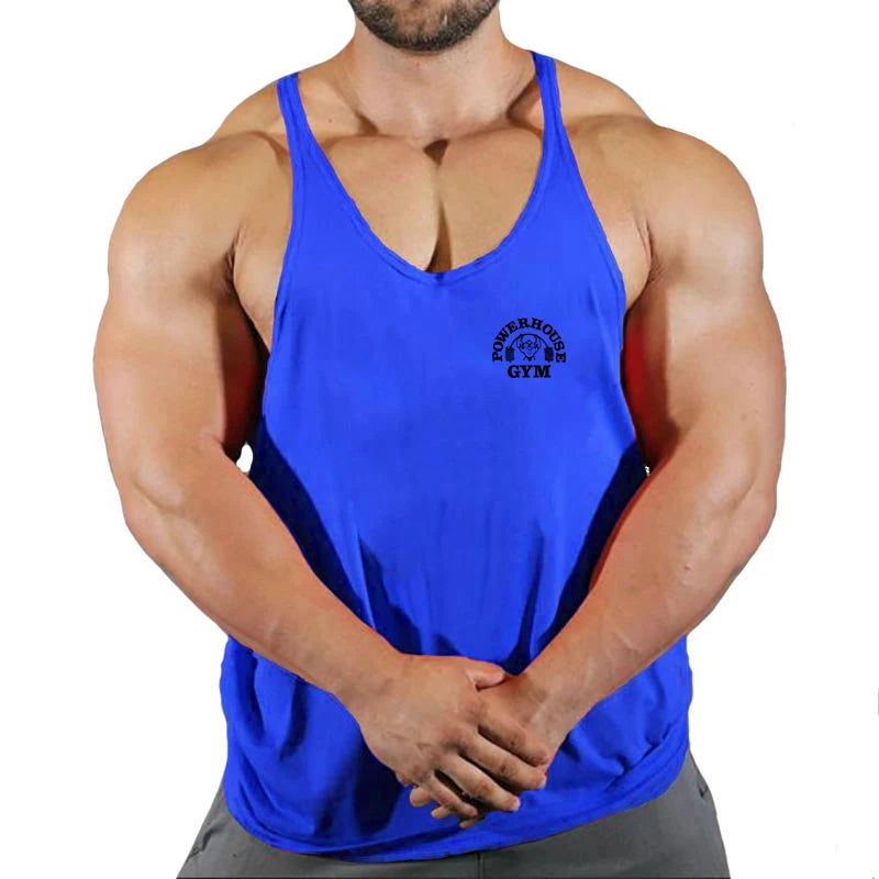 New Gym Tank Top Summer Brand Cotton Sleeveless Shirt Casual Fashion Fitness Stringer Tank Top Men bodybuilding Clothing M-XXL