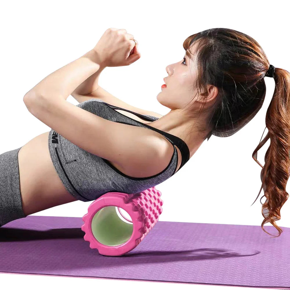 25.5cm Yoga Column Gym Fitness Pilates Foam Roller Exercise Back Massage Roller Yoga Brick Home Fitness Equipment