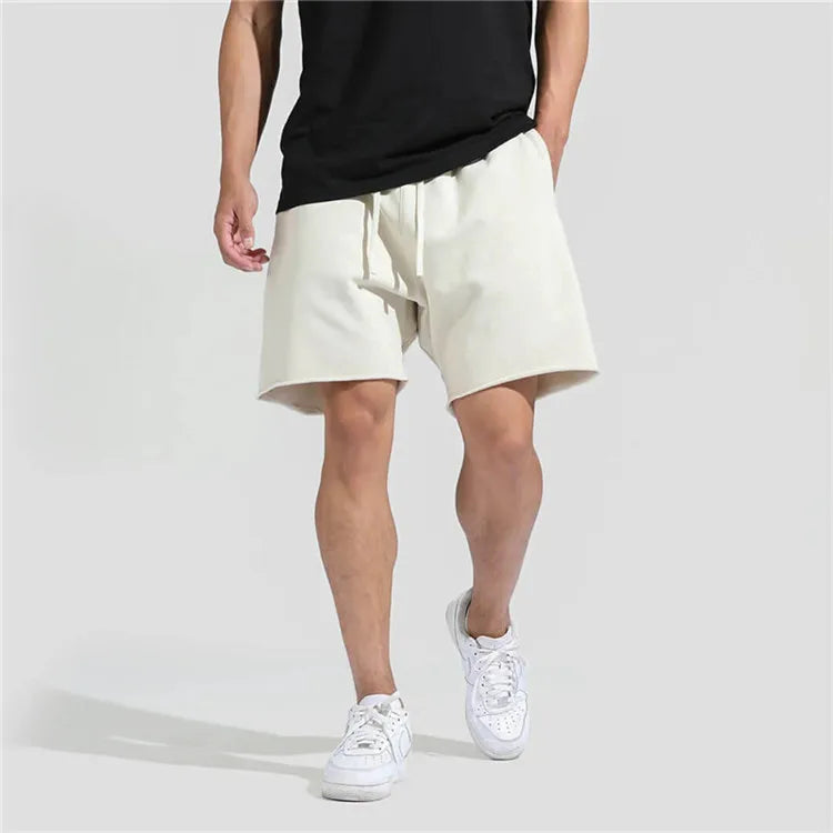 Men's Straight Leg Fitness Sports 5 Minutes Pants Mid-Waist Loose Fashion Basketball Shorts Running Casual Pants