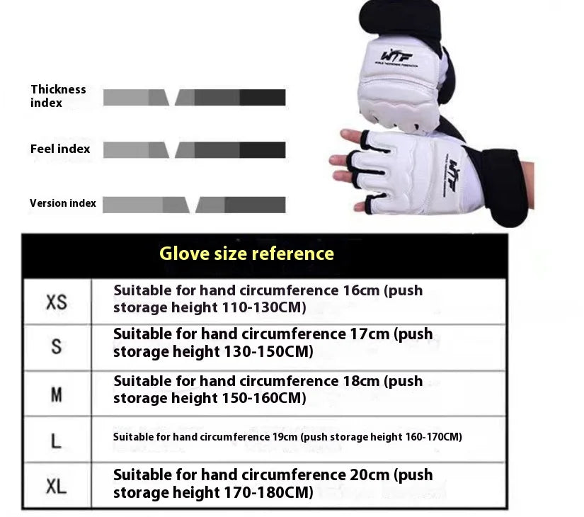 Half Fingers Adults Boxing Fighting Kids Sandbag Training MMA Sanda Karate Muay Thai Fitness Taekwondo Protector Boxing Gloves