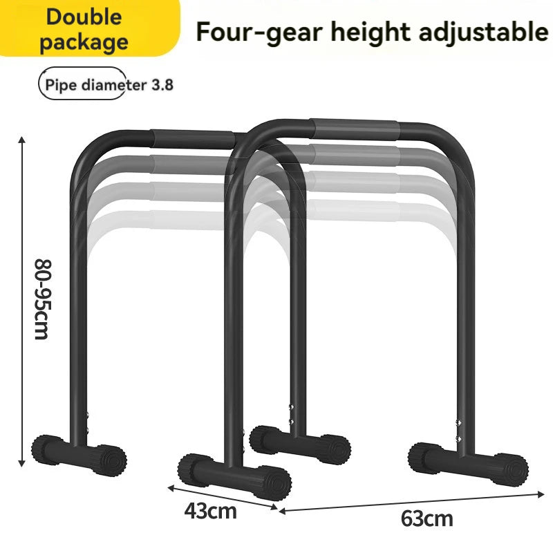 Household indoor parallel bars, adjustable horizontal bars, fitness equipment, pull-ups, arm extension, outdoor split bracket